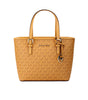 Sac fourre-tout Michael Kors Jet Set Cider en cuir PVC XS avec fermeture éclair sur le dessus