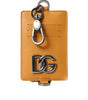 Porte-cartes élégant en cuir de veau orange Dolce &amp; Gabbana
