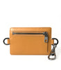 Porte-cartes élégant en cuir de veau orange Dolce &amp; Gabbana