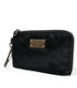 Dolce & Gabbana Sleek Designer Nylon-Leather Pouch in Black