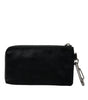 Dolce & Gabbana Sleek Designer Nylon-Leather Pouch in Black