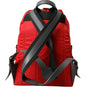 Dolce & Gabbana Elegant Red Nylon-Leather Backpack