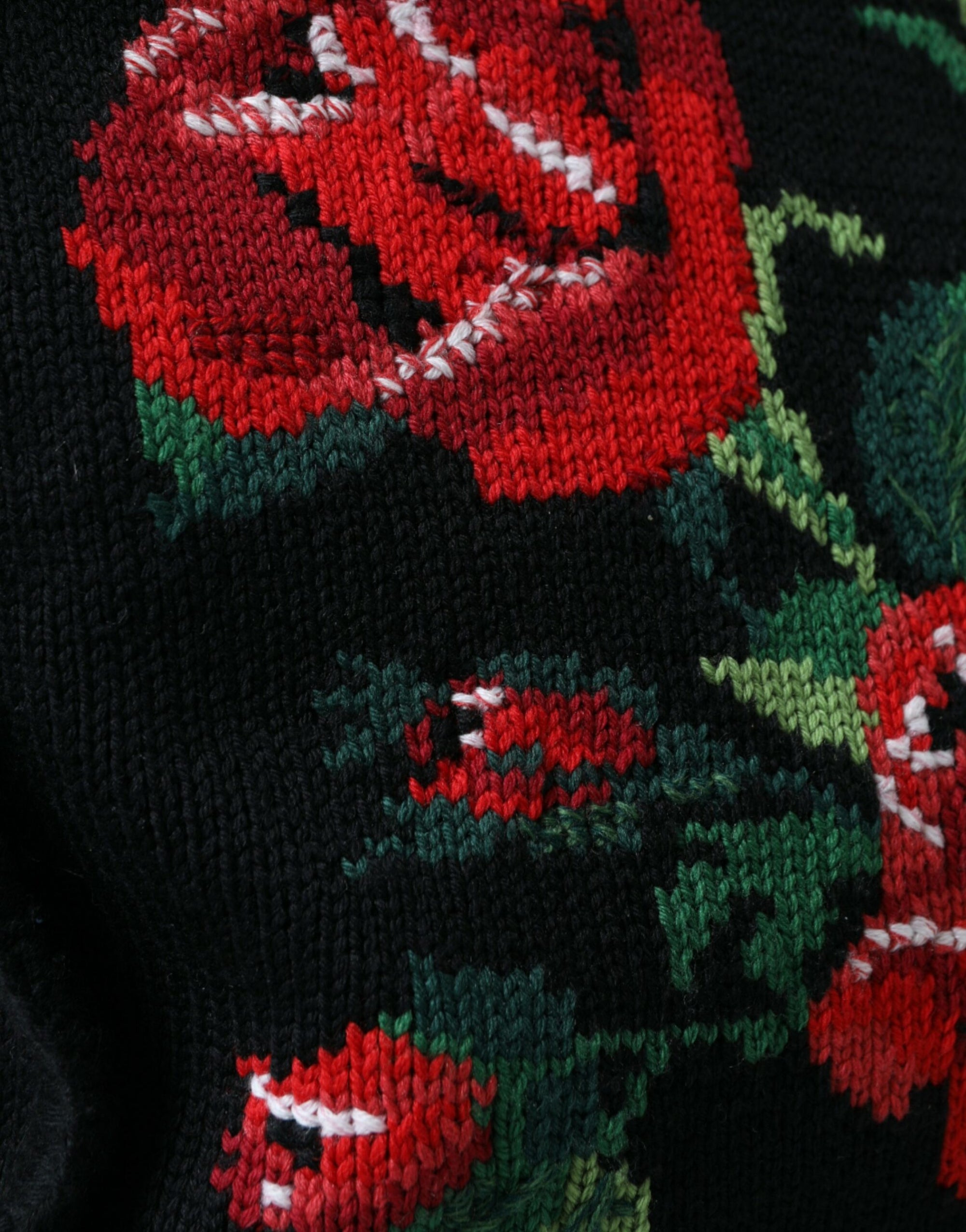 Sac fourre-tout noir brodé à fleurs chic Dolce & Gabbana