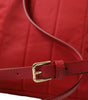 Dolce & Gabbana Embellished Red Backpack with Gold Detailing