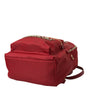 Dolce & Gabbana Embellished Red Backpack with Gold Detailing