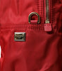 Dolce & Gabbana Embellished Red Backpack with Gold Detailing