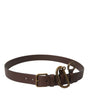 Dolce & Gabbana Brown Calf Leather Gold Metal Buckle Belt