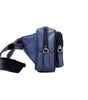 Sac ceinture Michael Kors Cooper, petit modèle bleu marine en cuir lisse à double fermeture éclair