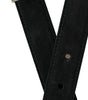 Dolce & Gabbana Elegant Black Leather Belt with Metal Buckle