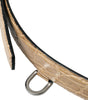 Dolce & Gabbana Beige Exotic Leather Gold Metal Buckle Belt