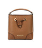 Michael Kors Mercer Small Luggage Pebbled Leather Bucket Crossbody Bag Purse