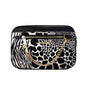 Michael Kors Jet Set Large East West Black Haircalf Zip Chain Crossbody Bag