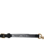 Dolce & Gabbana Black Suede Gold Chain Crystal Waist Belt