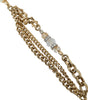Dolce & Gabbana Blue Braided Gold Brass Chain Waist Belt