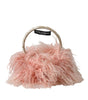 Dolce & Gabbana Pink Shearling Fur Winter Warmer Headband Ear Muffs