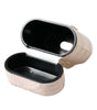 Dolce & Gabbana Light Pink Calf Leather Metal Logo Plaque Airpods Case