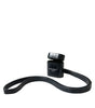 Dolce & Gabbana Black Crocodile Leather Silver Metal Logo Airpods Case