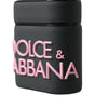 Dolce & Gabbana Black Pink Silicone Embossed Logo Airpods Case