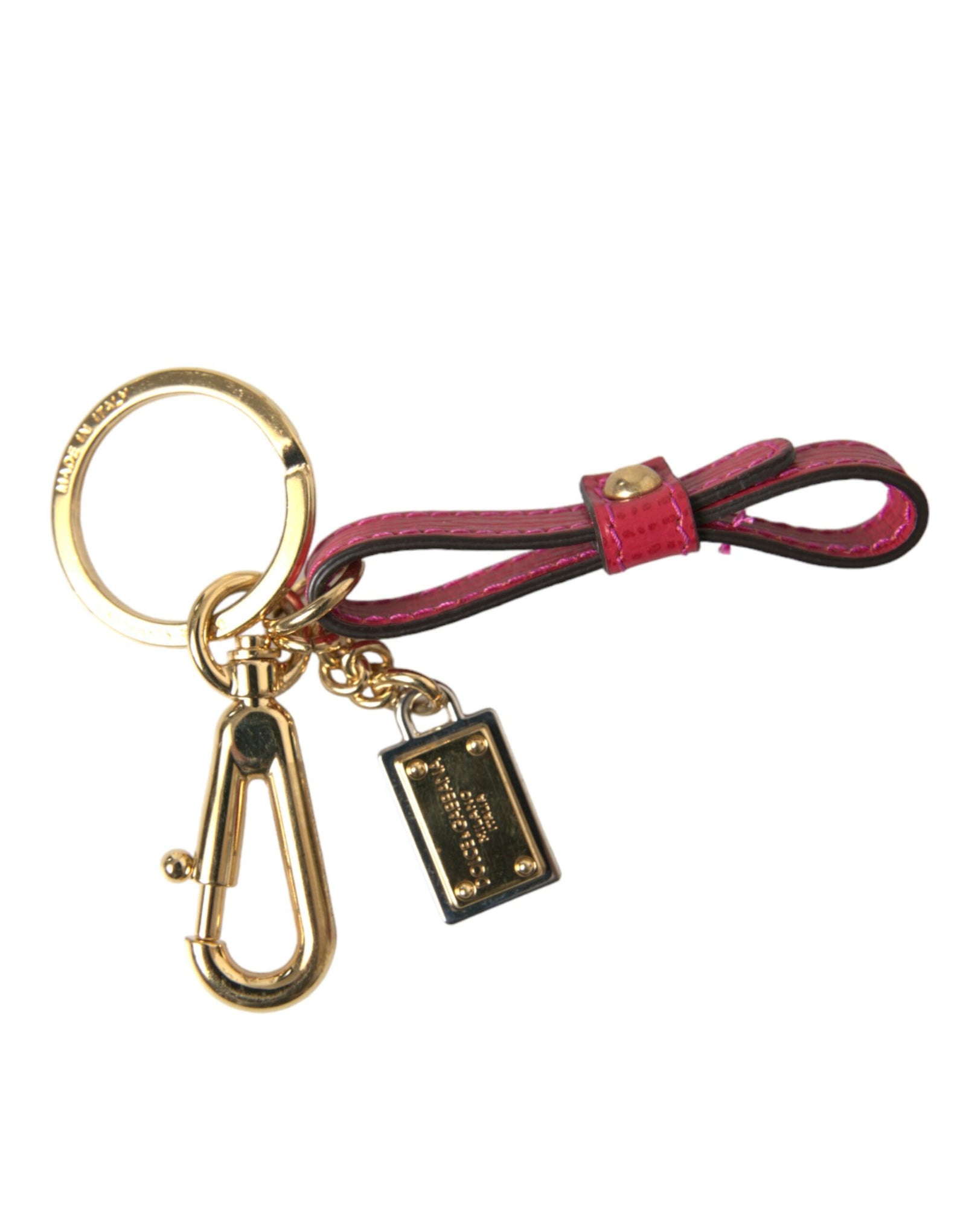 Superbe porte-clés en cuir rouge Dolce &amp; Gabbana