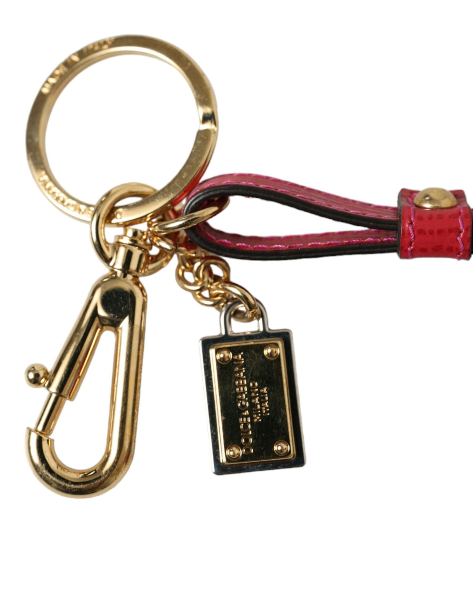 Superbe porte-clés en cuir rouge Dolce &amp; Gabbana