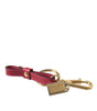 Dolce & Gabbana Stunning Red Leather Keychain