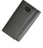 Dolce & Gabbana Chic Gray Leather Trifold Key Holder