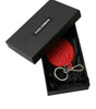 Dolce & Gabbana Elegant Red Trifold Key Holder Case