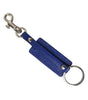 Dolce & Gabbana Blue Calf Leather DG Logo Silver Brass Keyring Keychain