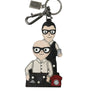 Porte-clés élégant en cuir multicolore Dolce &amp; Gabbana