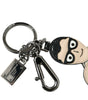 Porte-clés élégant en cuir multicolore Dolce &amp; Gabbana