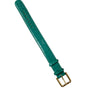 Dolce & Gabbana Green Textured Leather Gold Tone Metal Buckle Neckband