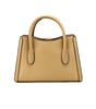 Michael Kors Gabby Small Camel Faux Leather Top Zip Satchel Crossbody Bag