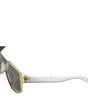 Dolce &amp; Gabbana Chic White Acetate Designer Sunglasses