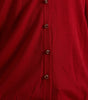 Dolce & Gabbana Red Wool V-neck Buttoned Cardigan Sweater