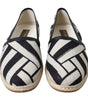 Dolce &amp; Gabbana - Espadrilles élégantes en cuir à rayures