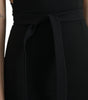 Dolce & Gabbana Black Sheath Halter Sleeveless Midi Dress