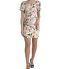Dolce & Gabbana Pink Lily Viscose Sheath Stretch Mini Dress
