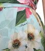 Dolce & Gabbana Blue Floral Wide Leg Wrap Jumpsuit Dress