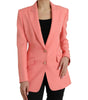 Blazer rose chic à revers en pointe Dolce & Gabbana