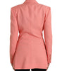 Blazer rose chic à revers en pointe Dolce & Gabbana