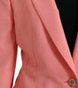 Blazer rose chic à revers en pointe Dolce & Gabbana