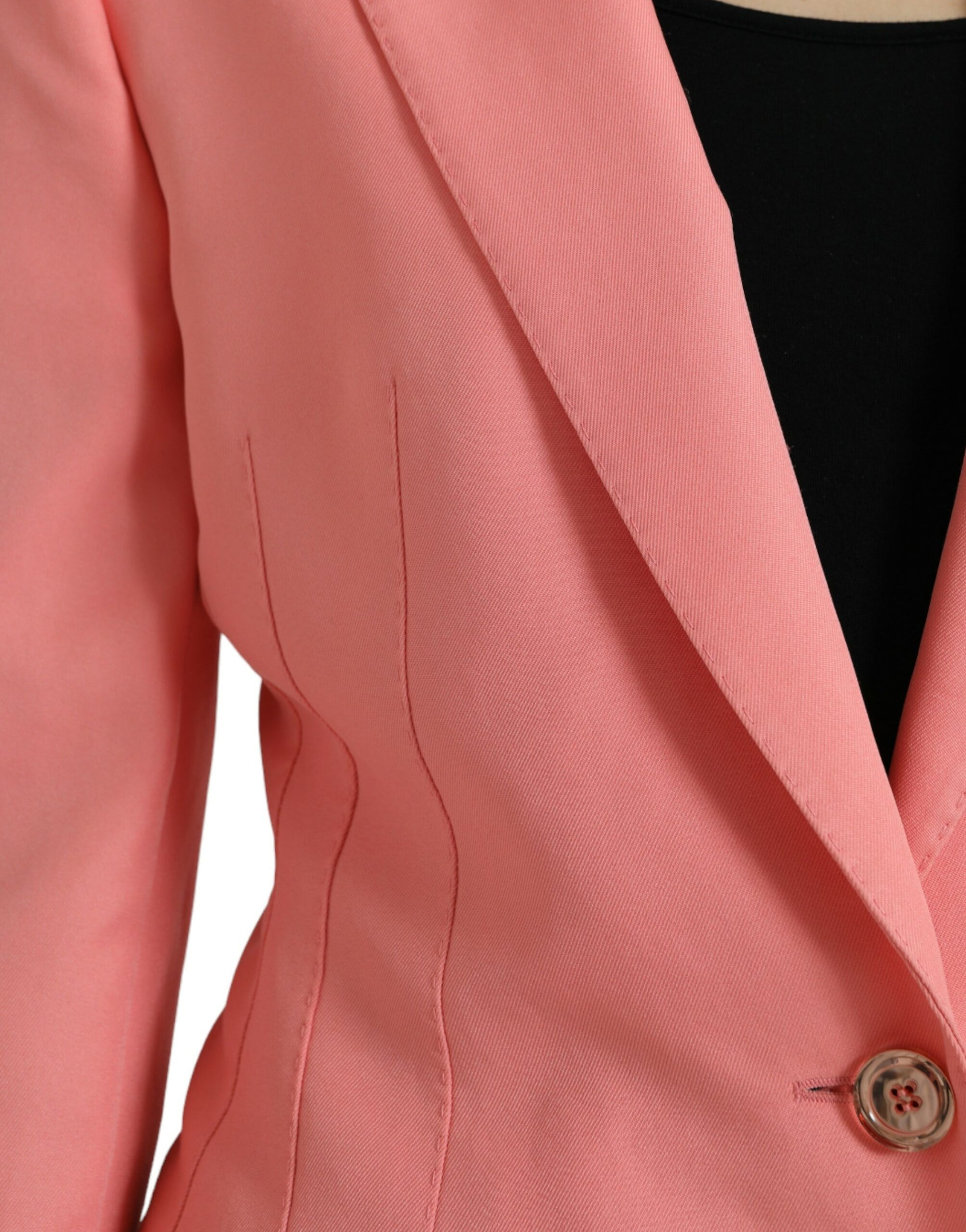 Blazer rose chic à revers en pointe Dolce & Gabbana