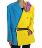 Dolce & Gabbana Multicolor Patchwork Floral Appliques Coat Jacket