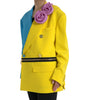 Dolce & Gabbana Multicolor Patchwork Floral Appliques Coat Jacket