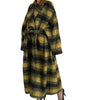 Dolce & Gabbana Yellow Checkered Long Sleeve Coat Jacket