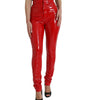 Dolce &amp; Gabbana Chic Red High Waist Skinny Pants