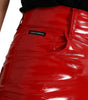 Dolce &amp; Gabbana Chic Red High Waist Skinny Pants