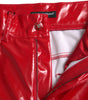 Dolce &amp; Gabbana Chic Red High Waist Skinny Pants