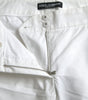 Dolce &amp; Gabbana Elegant White Tapered Mid Waist Pants