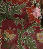 Dolce & Gabbana Maroon Floral Jacquard A-line Mini Skirt